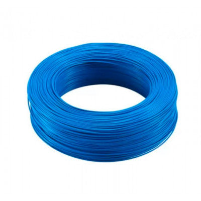 An Single Strand Wire Roll for PCB - 25AWG (Gauge) - Blue - 92 metre