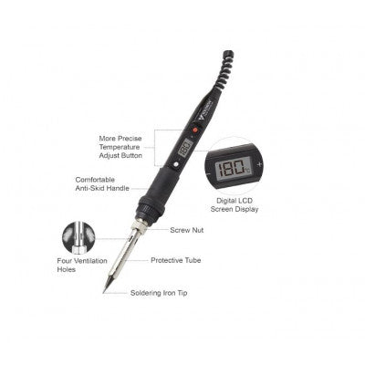 An Soldron 230VAC 60W SID60A (ESD Safe) Digital Temperature Adjustable Soldering Iron