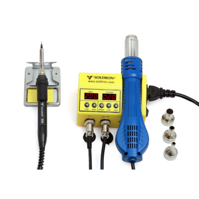 An Soldron 8898 Portable Dual Hot Air Soldering Station