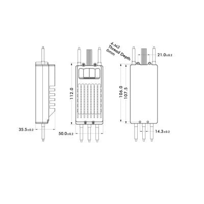 An T Motor Flame 180A 12S V2.0 Esc