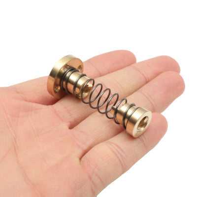 An T8 Anti-backlash Spring Loaded Nut For CNC 8mm Threaded Rod Lead Screw