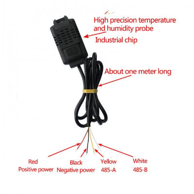 An Temperature and Humidity Transmitter SHT20 High-Precision RS485 XY-MD01 with Shell Cable 1M(shell cable only)