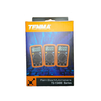 An TENMA 72-13440Handheld Digital Multimeter, DC Current, AC/DC Voltage, Continuity, Diode, Resistance, 3.5, 2000