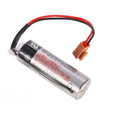 An TOSHIBA ER17500V/3.6V Non-Rechargeable PLC/CNC Ultra Lithium Battery with Plug