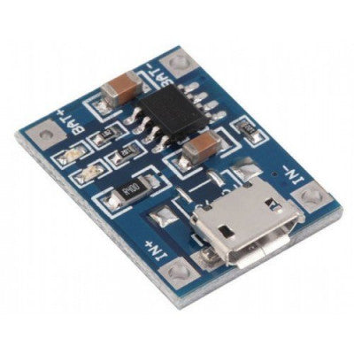 An TP4056 1A Li-Ion Lithium Battery Charging Module - Micro B USB