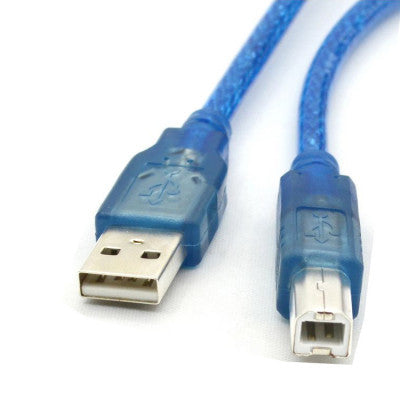 An USB A To B Cable - Cable for Arduino - Blue Color
