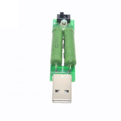 An USB Mini Discharge Load Resistor 2A/1A with 1A green LED and 2A red LED