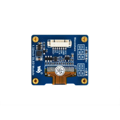 An Waveshare 1.32inch OLED Display Module, 128x96 Resolution, 16 Gray Scale, SPI / I2C Communication