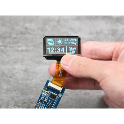 An Waveshare 1.51inch OLED Blue Color Display 12864 Resolution SPI/I2C Interfaces