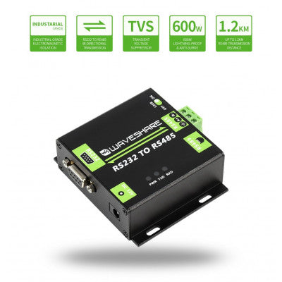 An Waveshare Industrial Grade Isolated RS232 to RS485 Converter