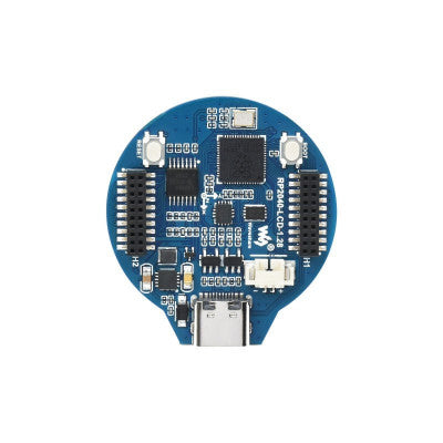 An Waveshare RP2040 MCU Board, With 1.28inch Round LCD, accelerometer and gyroscope Sensor