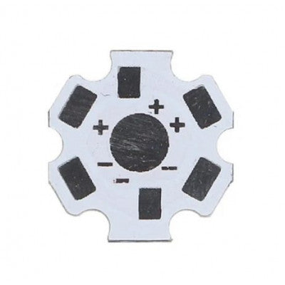 An White 20MM 2PIN Aluminum Heatsink for 1W 3W 5W LED