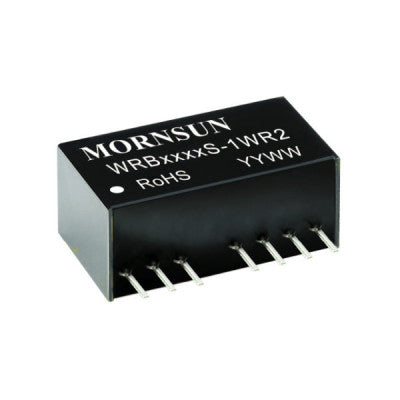 An WRB2405S-1WR2 Mornsun 24V to 5V DC-DC Converter 1W Power Supply Module - Compact SIP Package