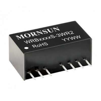 An WRB2412S-3WR2 Mornsun 24V to 12V DC-DC Converter 3W Power Supply Module - Ultra Compact SIP Package