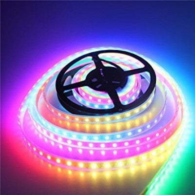 An WS2812B 5V Addressable RGB IP67 Waterproof LED Strip - 5 Meter