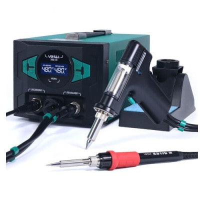 An YIHUA 948-III 3 in 1 Desoldering Rework 110W Soldering Iron Welding Solder Suck Vacuum Pick Up Pen Desoldering Soldering Station
