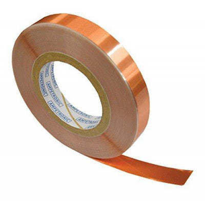 An 0.25 inch Copper Tape with Conductive Adhesive - 25 Meter