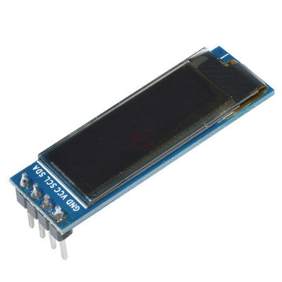 An 2.32 cm (0.91 inch) I2C/IIC 128x32 OLED Display Module - Blue