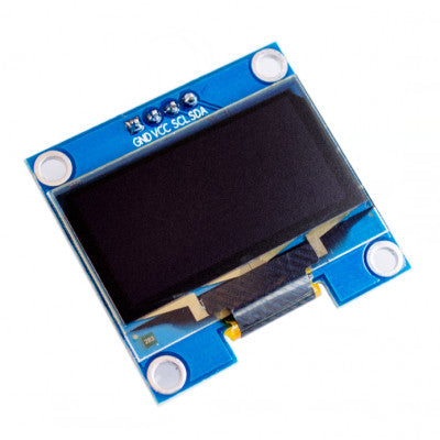 An 2.44 cm (0.96 Inch) I2C/IIC 128x64 OLED Display Module 4 Pin - White Color