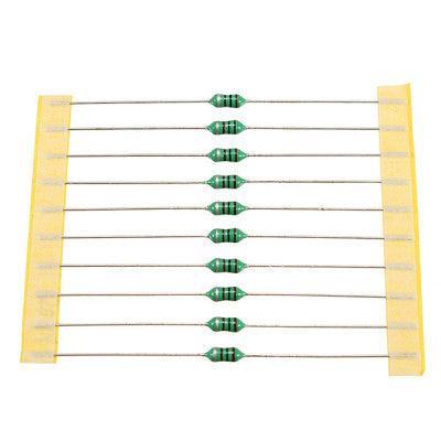 An 2.2uH 1/2W 0410 Color Ring Axial Lead Type Inductor - (10 Pieces Pack)