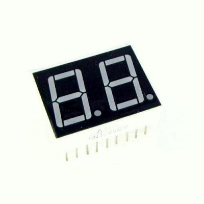 An 0.56 inch Red 2 Digit 7 Segment LED Display CC 18pin - 2Pcs