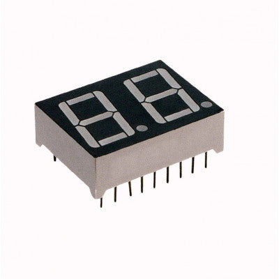 An 0.56 inch Red 2 Digit 7 Segment LED Display CC 18pin - 2Pcs