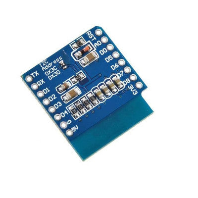 An 1.68 cm (0.66 Inch) OLED Module IIC/I2C for D1 MINI