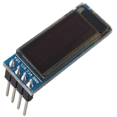 An 2.32 cm (0.91 inch) I2C/IIC 128x32 Serial 4-Pin OLED Display Module - White