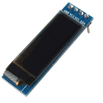 An 2.32 cm (0.91 inch) I2C/IIC 128x32 Serial 4-Pin OLED Display Module - White