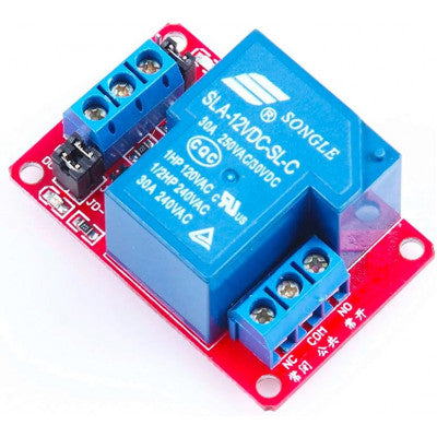 An 1 channel 12V 30A Relay Module Power Failure Relay