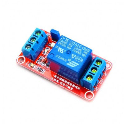 An 1 Channel Relay Module 24V High and Low Level Trigger Relay Module