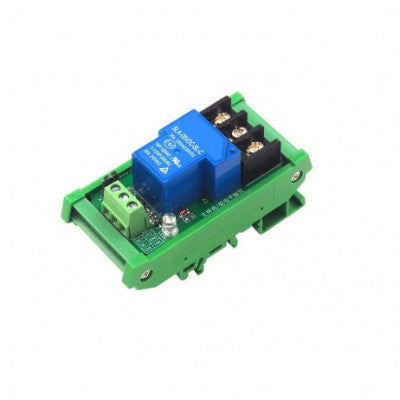 An 1 Channel 30A 5V Relay Module Supports High and Low Trigger With Guide Rail