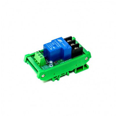 An 1 Channel 24V 30A Relay Module with High/Low-Level Triggering Optocoupler Isolation (with Guide Rail)