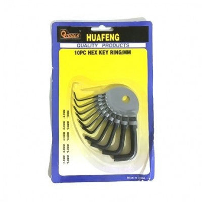 An 10 in 1 Metric Combination Hexagonal Key Allen Wrench (1.5mm 2mm 2.5mm 3mm 3.5mm 4mm 5mm 6mm 8mm 10mm)