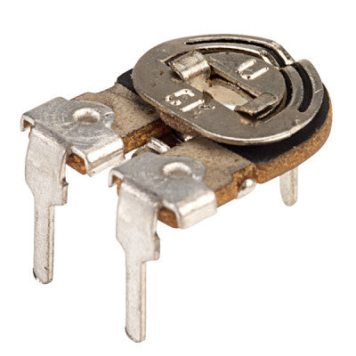An 100K ohm Variable Resistor - Trimpot Metal Preset - 2 Pieces Pack