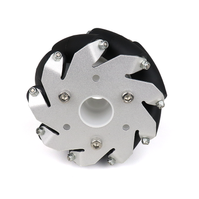 100mm Aluminum Mecanum wheels (Bush type rollers) Right – TNT e-Comp