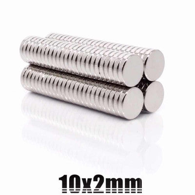 An 10mm x 2mm (10x2 mm) Neodymium Disc Strong Magnet
