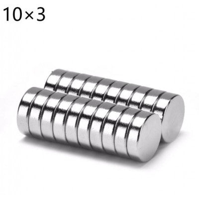 An 10mm x 3mm (10x3 mm) Neodymium Disc Strong Magnet