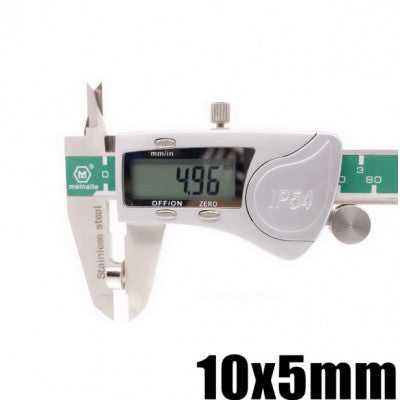 An 10mm x 5mm (10x5 mm) Neodymium Disc Strong Magnet