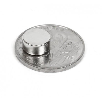 An 10mm x 5mm (10x5 mm) Neodymium Disc Strong Magnet