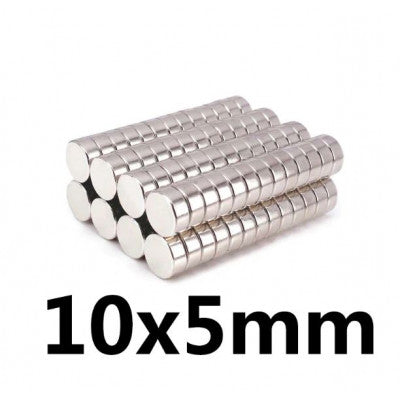An 10mm x 5mm (10x5 mm) Neodymium Disc Strong Magnet