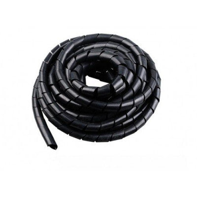 An 10mm Spiral Wrapping Band Black 10M for Wires