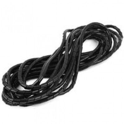 An 10mm Spiral Wrapping Band Black 10M for Wires