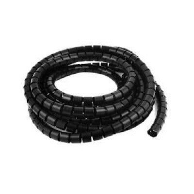 An 10mm Spiral Wrapping Band Black 10M for Wires