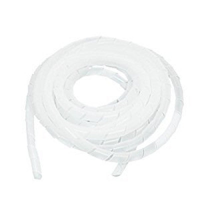 An 10mm Spiral Wrapping Band White 10M for Wires
