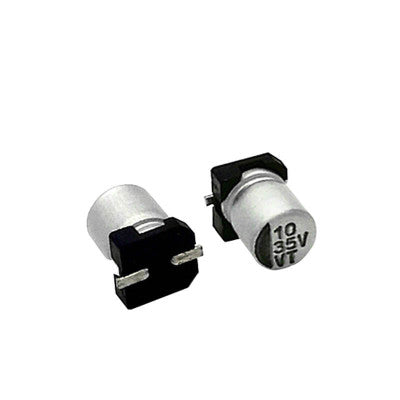 An 10uF 35V (SMD) Electrolytic Capacitor - 5 Pieces Pack