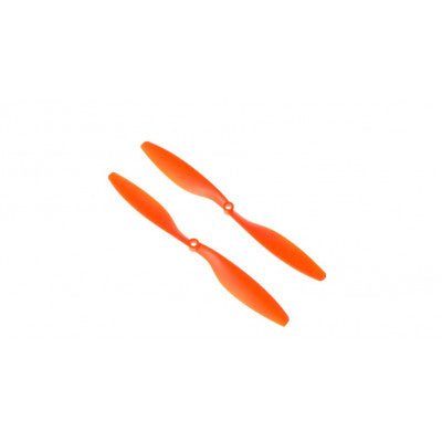 An 10x4.5 inch 1045/1045R CW CCW Propeller Pair for Quadcopter (Orange)