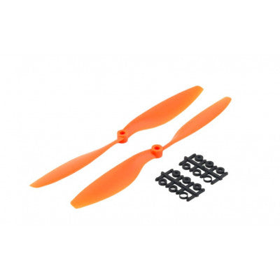 An 10x4.5 inch 1045/1045R CW CCW Propeller Pair for Quadcopter (Orange)