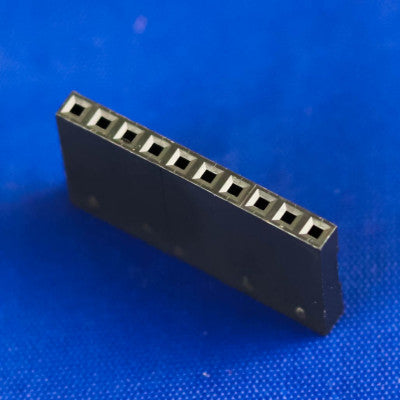 An 1x10 Pin Male-Female Crimp Connector - 5 Pieces pack