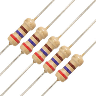 An 470K ohm Resistor - 1/2 Watt - 5 Pieces Pack
